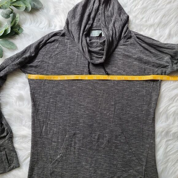 ATHLETA Marled Gray Cowl Neck Sweater Sz Small - Picture 9 of 12